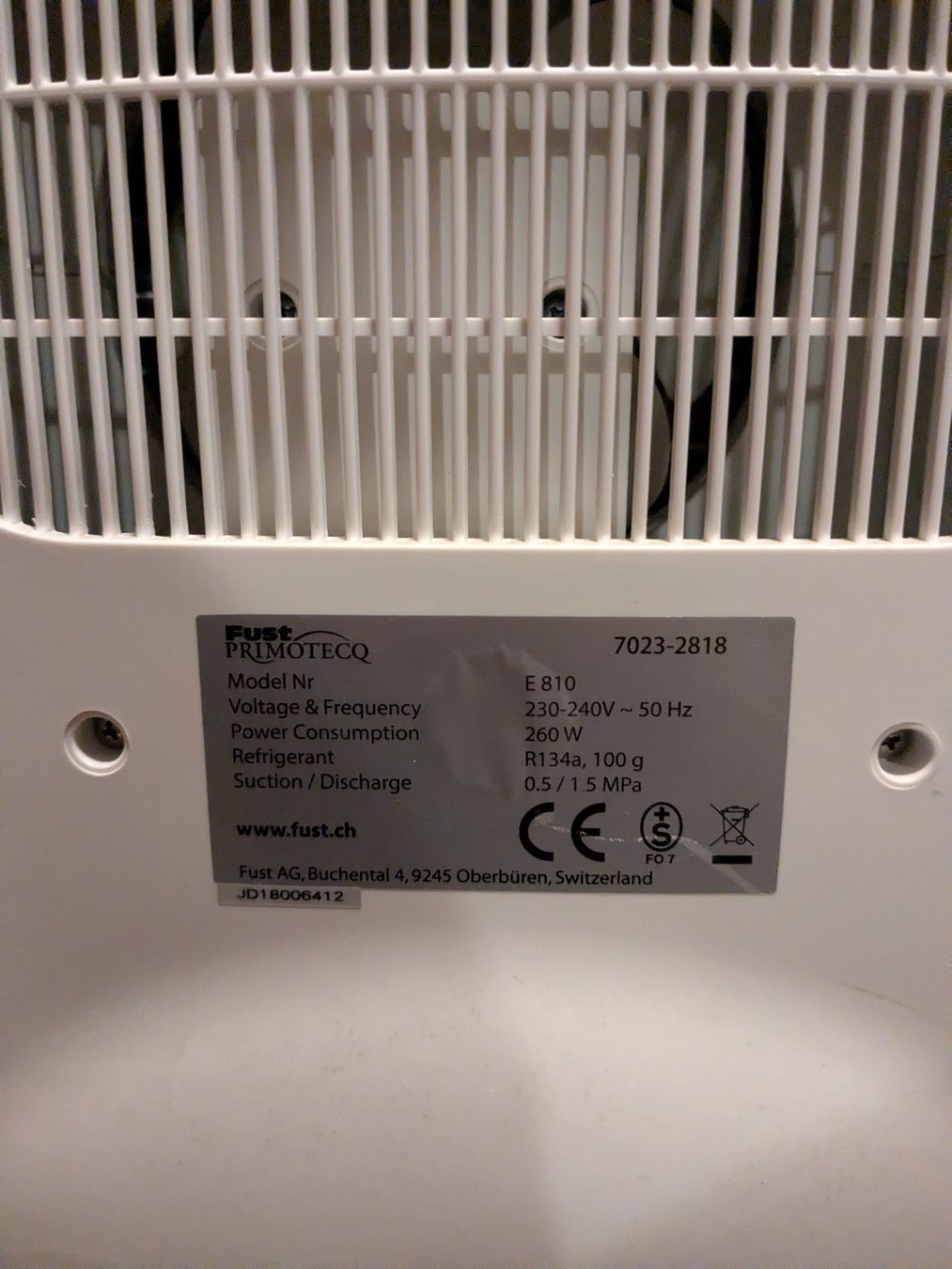 Primotecq Luftentfeuchter: Luftentfeuchter Primotecq E810 – Gebraucht aus Zürich von t-o-b-i-a-s 1