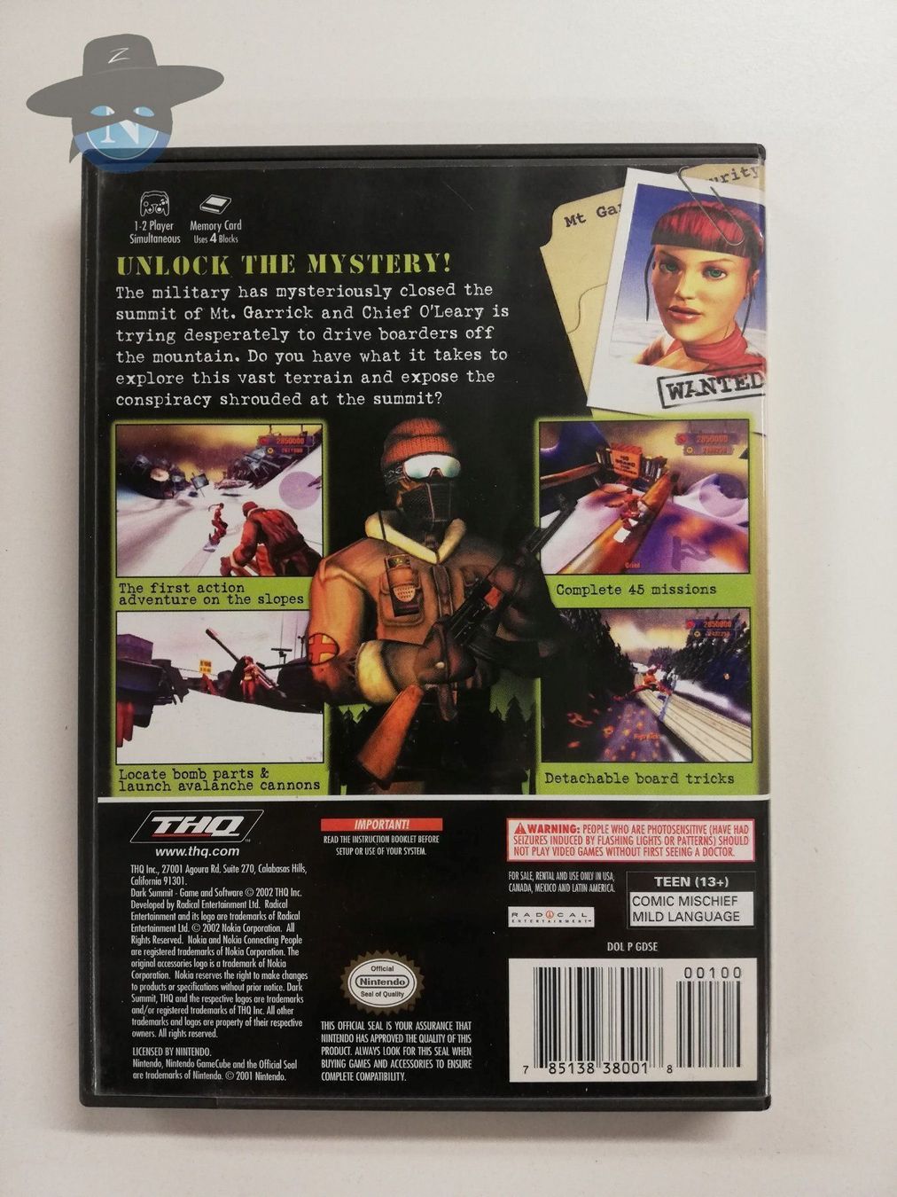 Nintendo Giochi: Dark Summit             / USA / Gamecube – Usato da St. Gallen venduto da zorro_dc 1