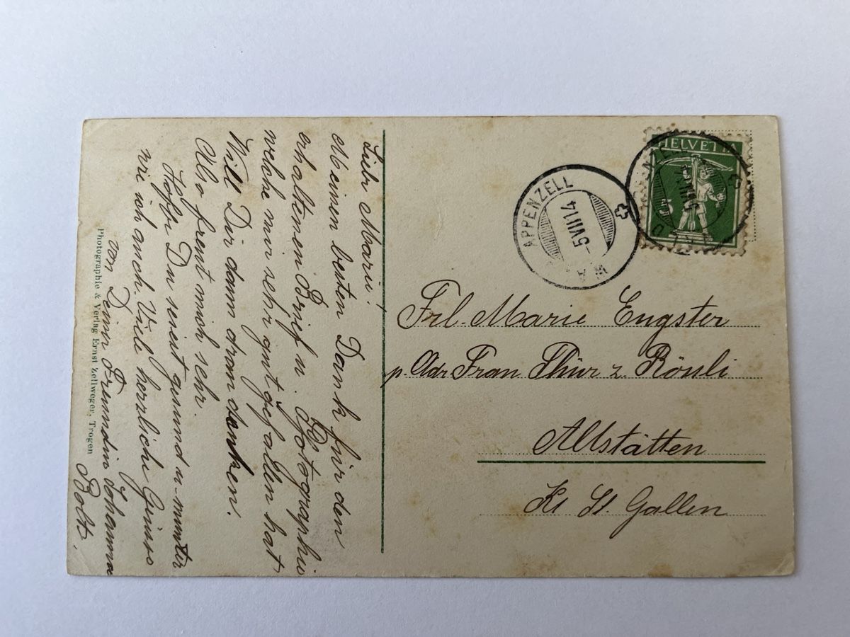 Cartes postales: Wald-App. Ansichtskarte – D'occasion à Gais par SARNO 1