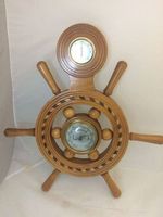 Barometer in Form eines Piratenlenkrad !
