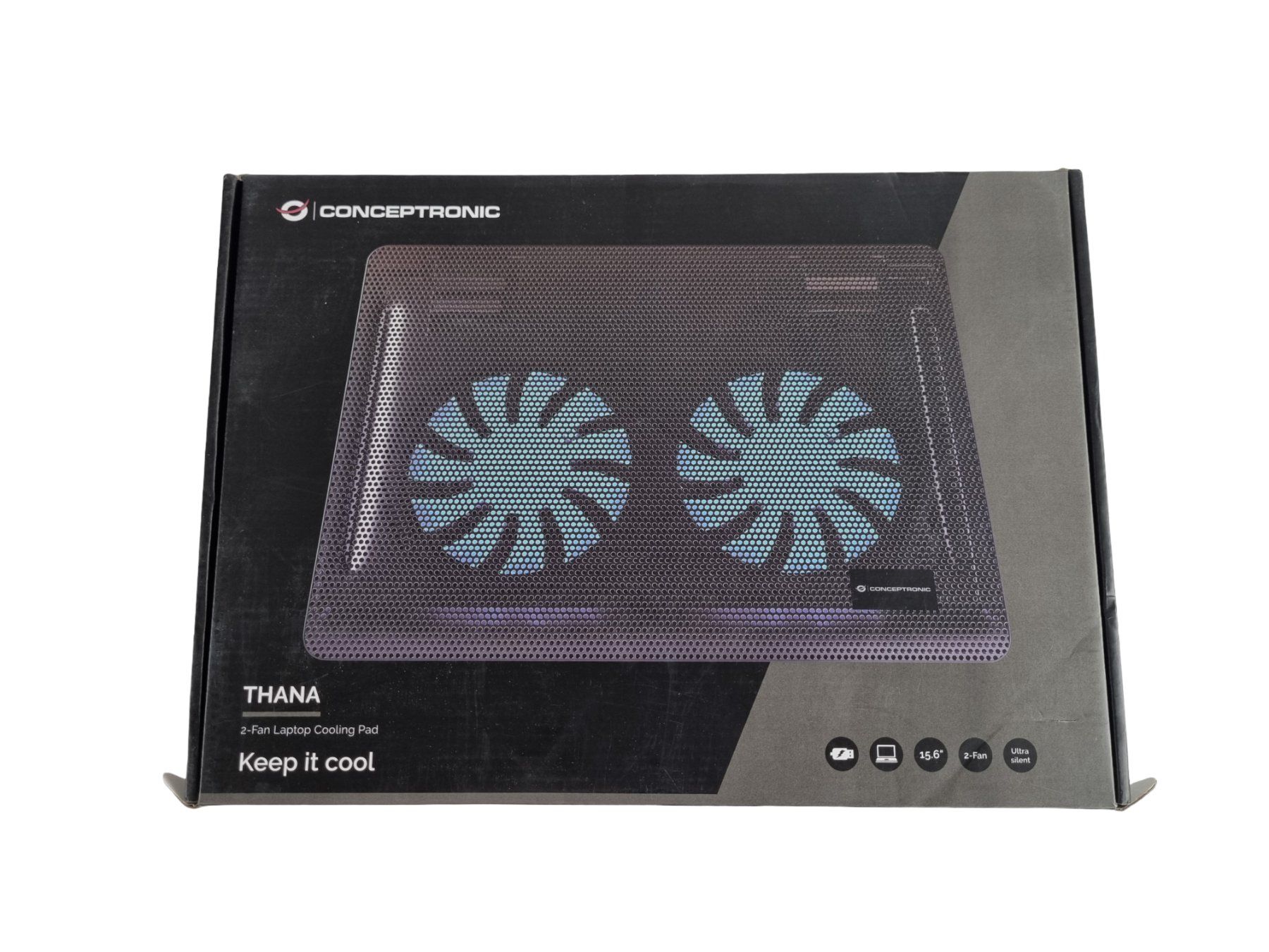 PCs: CONCEPTRONIC Thana 2F Laptop Cooling Pad – Neu (gemäss Beschreibung) aus Wangen b. Olten von Restwert_Wangen
