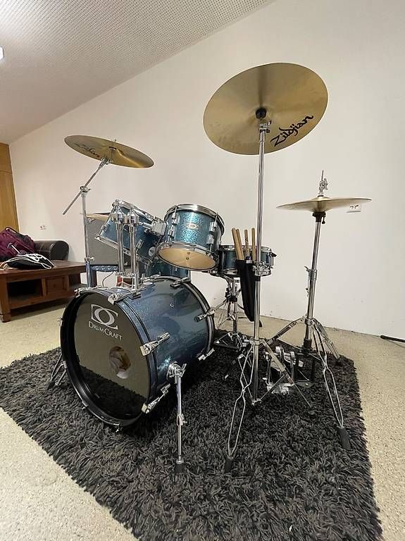 Instruments de musique: Kit de batterie DrumCraft complet idéal débutant/répétitions – D'occasion à Ecublens VD par r0c_872m 3