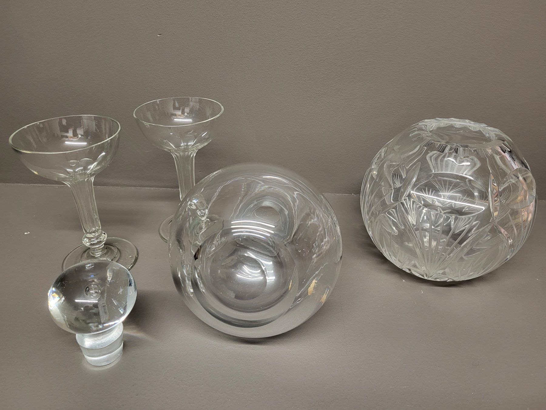 Bicchieri: Lot von 4 Diversen Glasobjekte – Usato da Zürich venduto da BOAC1943 5