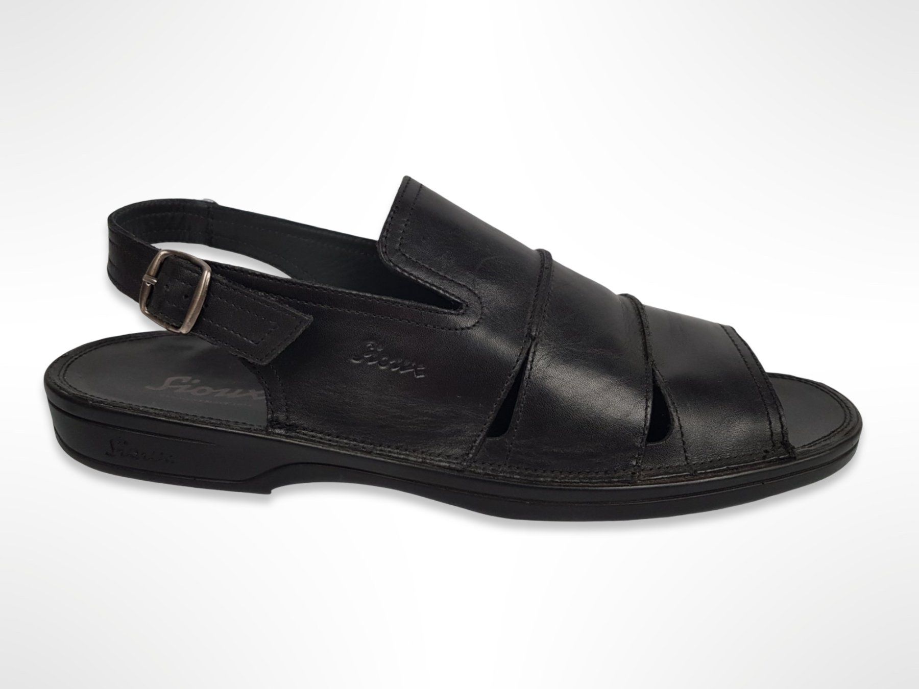 Herrenschuhe: SIOUX Herren Sandalen Schwarz – Gebraucht aus Suhr von Restwert_Suhr 3