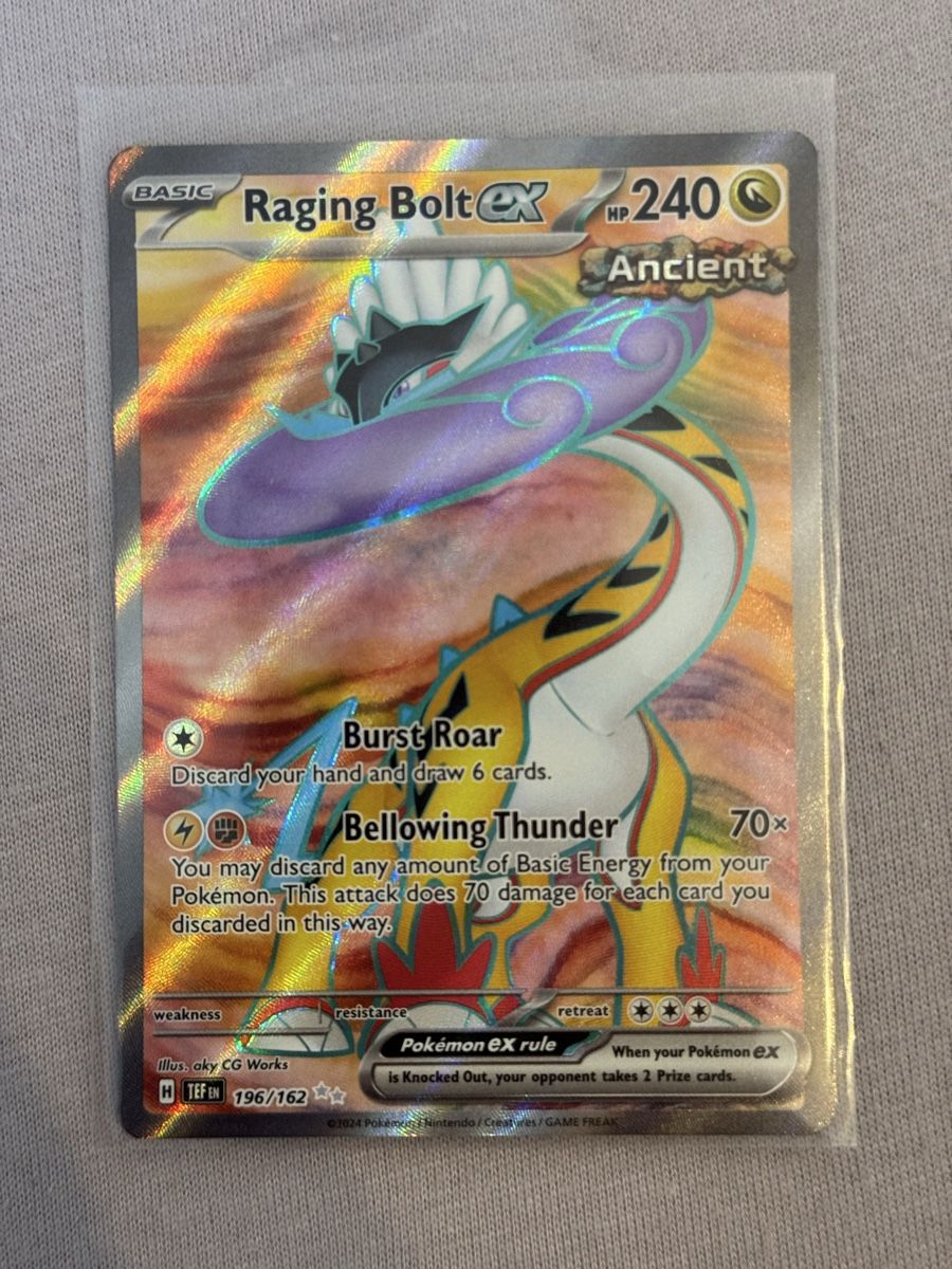 Pokémon Sammelbilder & Trading cards: Pokémon Raging Bolt ex 196/162 Temporal Forces – Neu (gemäss Beschreibung) aus St. Gallen von Xbylucas