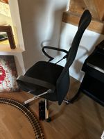Bürostuhl schwarz mit Armlehnen höhenverstellbar gebraucht
