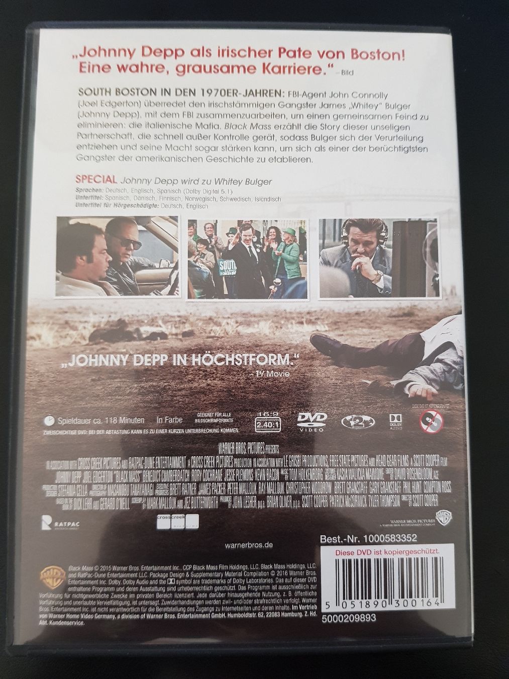 Tutti i DVDs: Black Mass – Usato da Frauenfeld venduto da aro_kph8 1