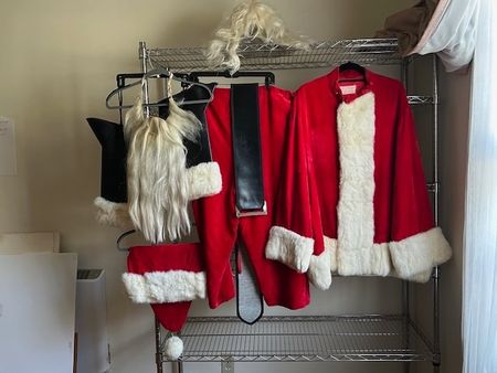 Vollständiges Samichlaus-Outfit aus schwerem Samt