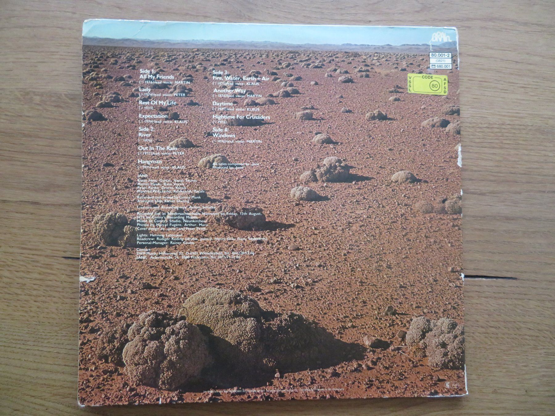 Dischi in vinile: Jane - Live Doppel LP Brain Records Gatefold – Usato da Zürich venduto da max_cp5f 2
