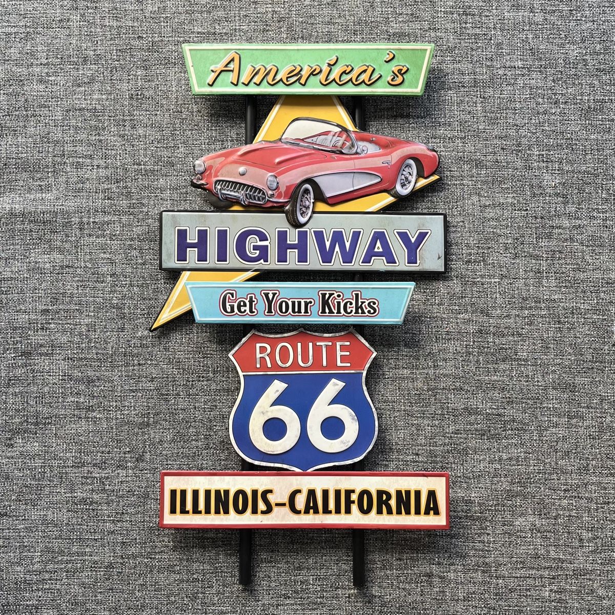Insegne: Americas Highway Route 66 Schild – Nuovo (secondo la descrizione) da Schwyz venduto da rs-trend
