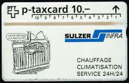 Taxcard 329L_38403 Sulzer Infra Lausanne ungebraucht