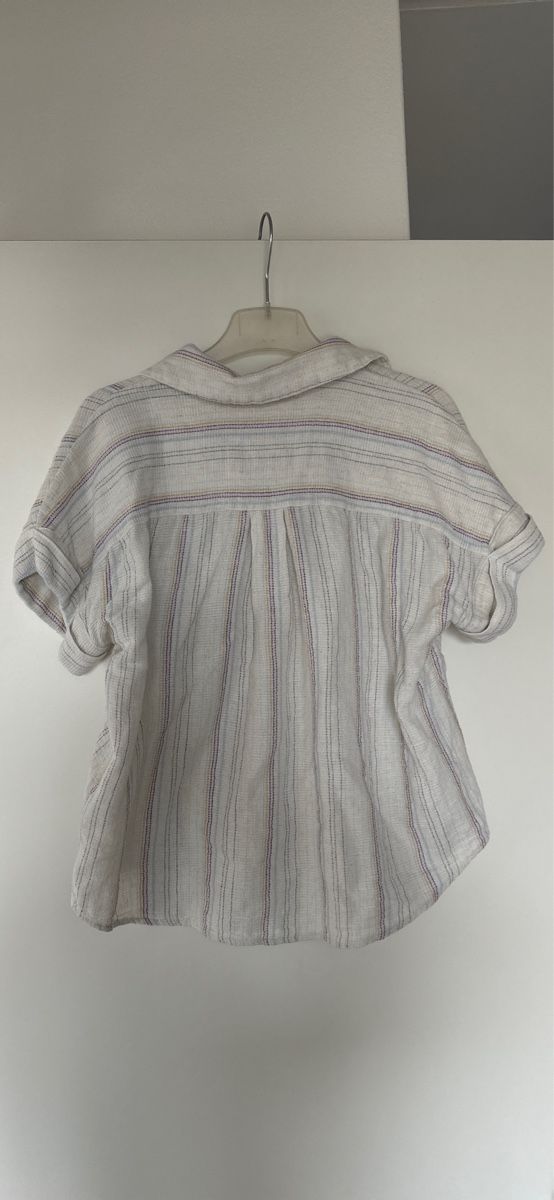 Chemisiers: Sommerliches Linen Kurzarmhemd – D'occasion à Dietikon par dry_2hwf 1