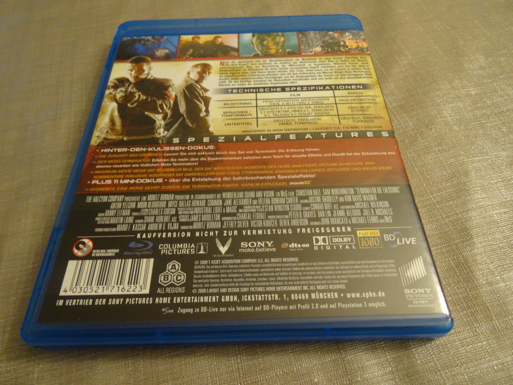Alle DVDs: Terminator: Die Erlösung - Blu-ray – Gebraucht aus Olten von Disc-Verkauf 2