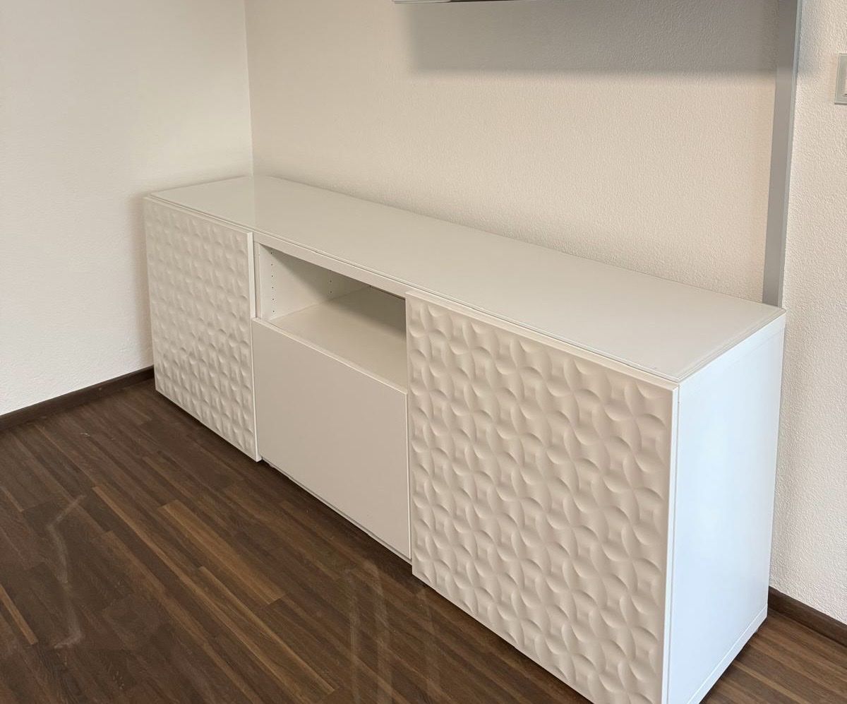 Ikea Mobili TV: Modernes Sideboard Weiss mit 3D-Fronten – Usato da Wallisellen venduto da alessia02