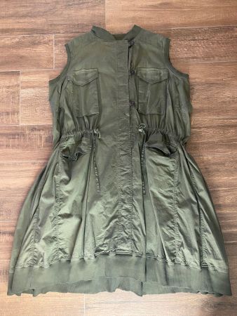 Rundholz Kleid oversized olive Dip Gr. M eher XXL