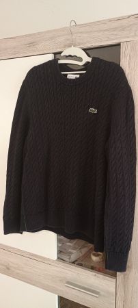 LACOSTE Zopfmuster Pullover Grösse M