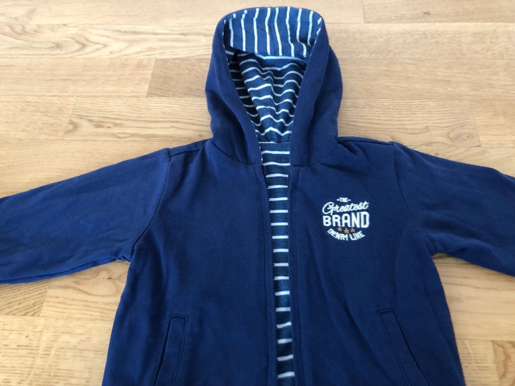 Jacken & Mäntel: Zweiseitige Denim Sweatjacke Gr.74/80 – Gebraucht aus Buchs SG von sunset55