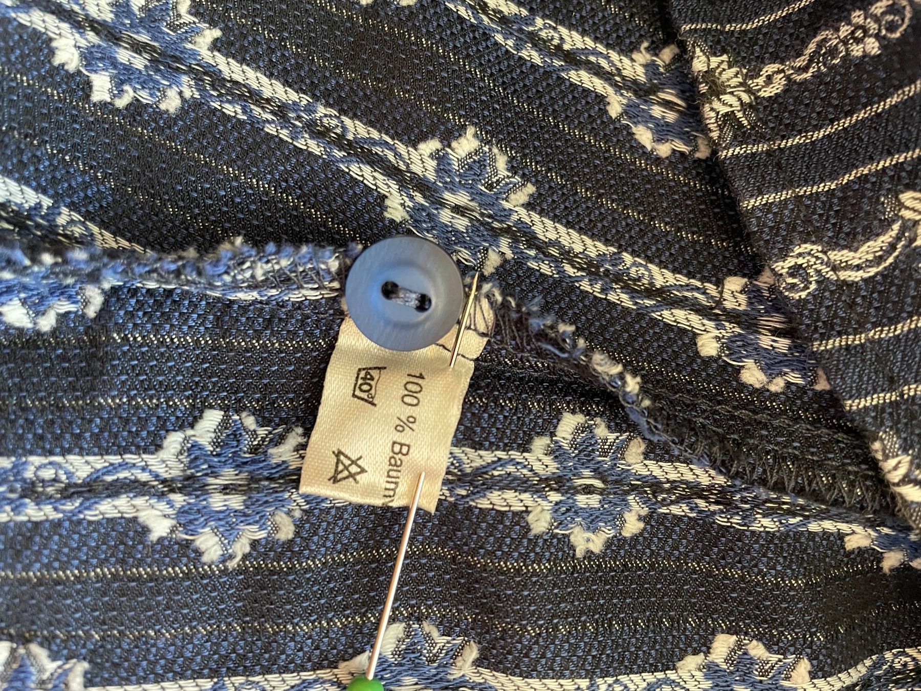 Camicette: Trachtenbluse Jenni blau Grösse 34 – Usato da Zürich venduto da 01pippa 8