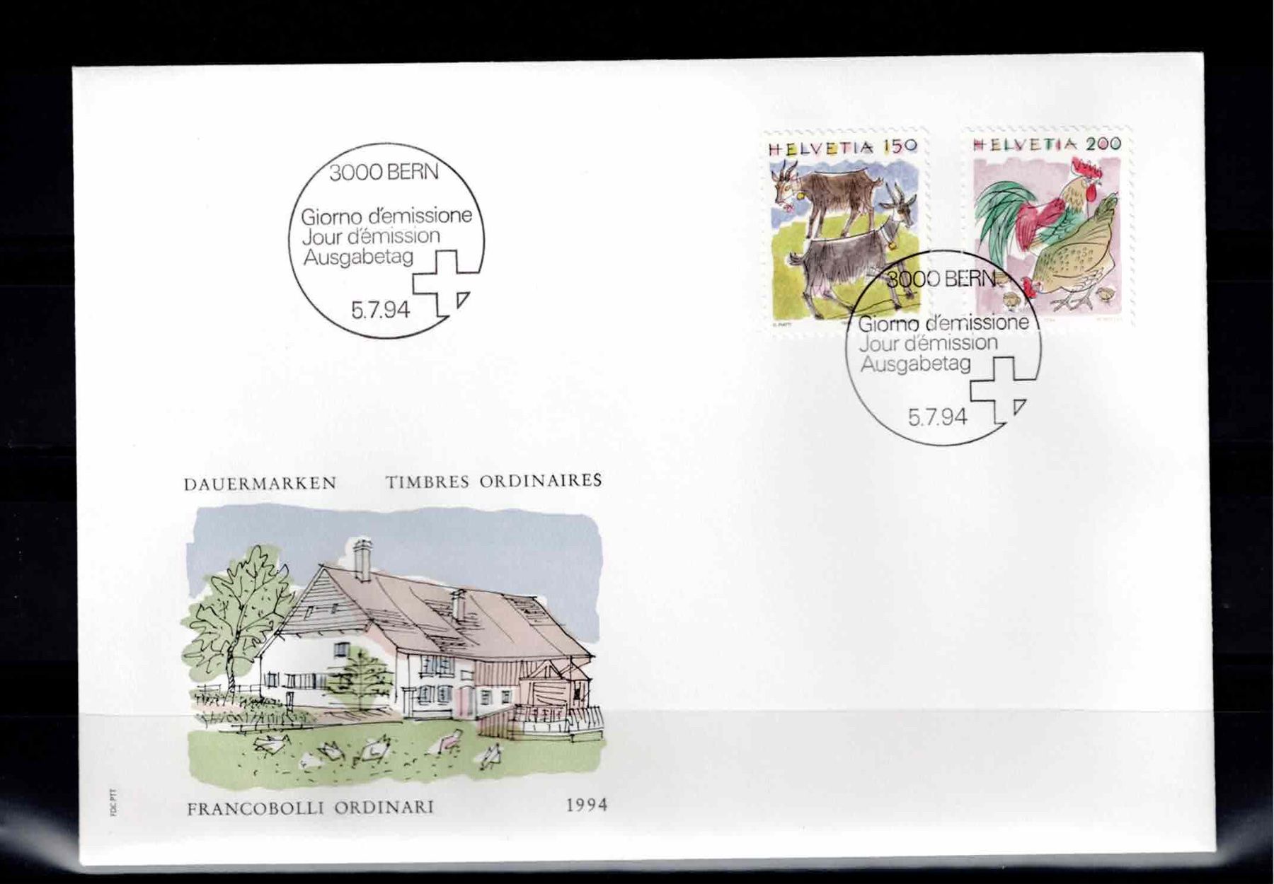 Tutti i francobolli: CH FDC Satz 1994 – Usato da Koblenz venduto da Markenhimmel
