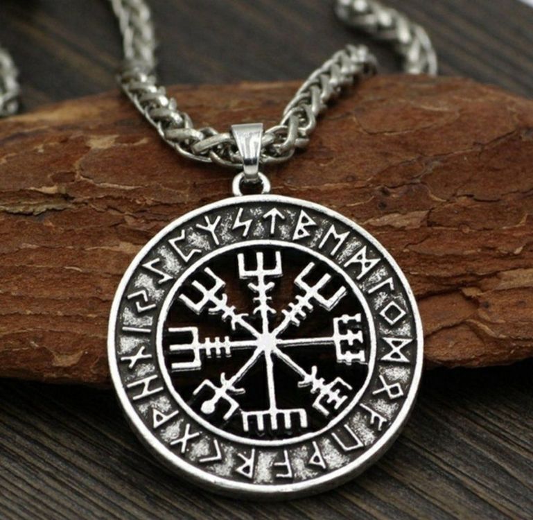 Vikinger Tasse Mit Vegvisir & Runen - 300ml Keramikbecher Für Kaffee & Tee (Schwarz)