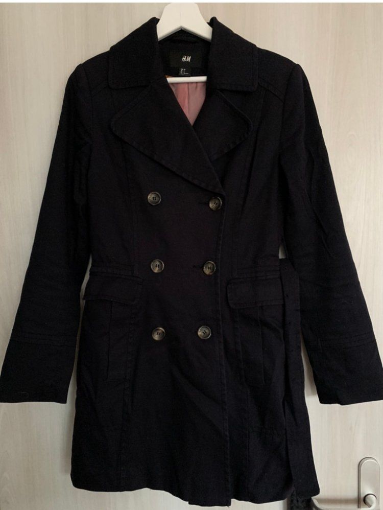 H&M Cappotti: Trench Gr.34 Noir – Usato da Moutier venduto da chDuplessy