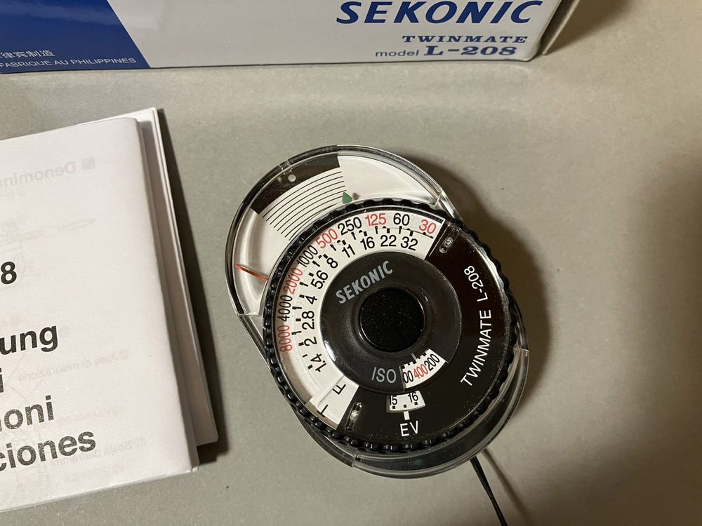 Sekonic L-208 Twin Mate - Incidente analógico y medidor de l