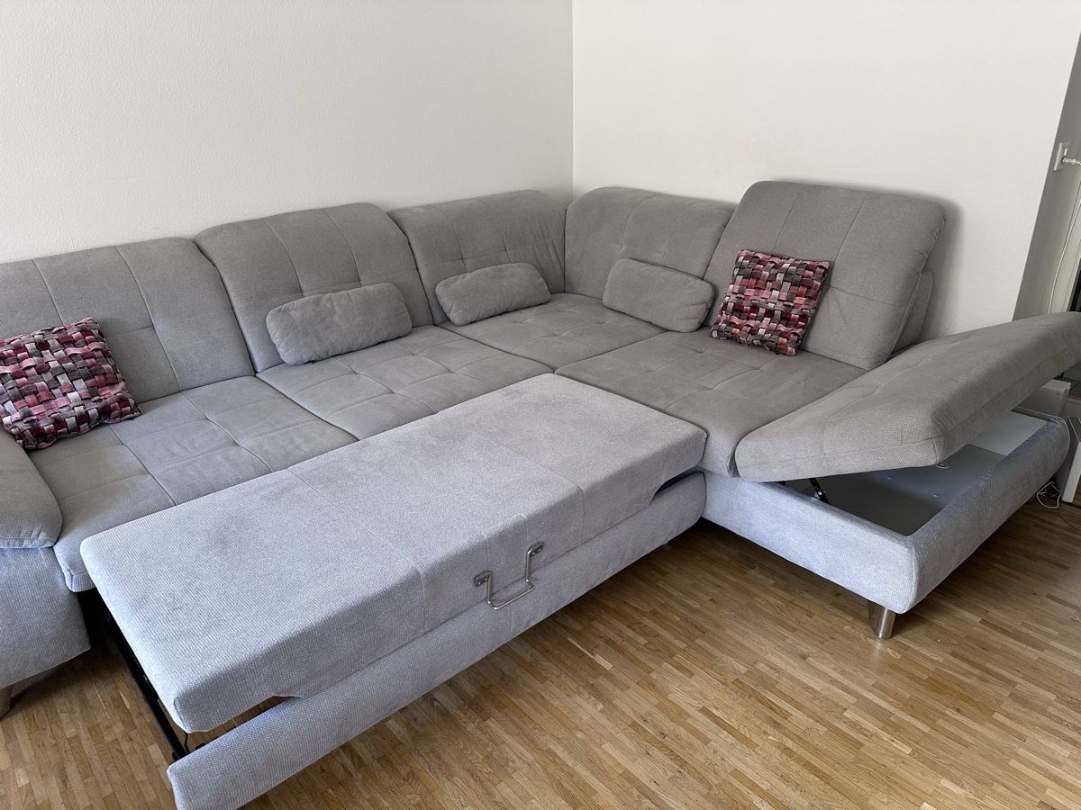 Sofas: Graues Ecksofa – D'occasion à Basel par vanelli35 5