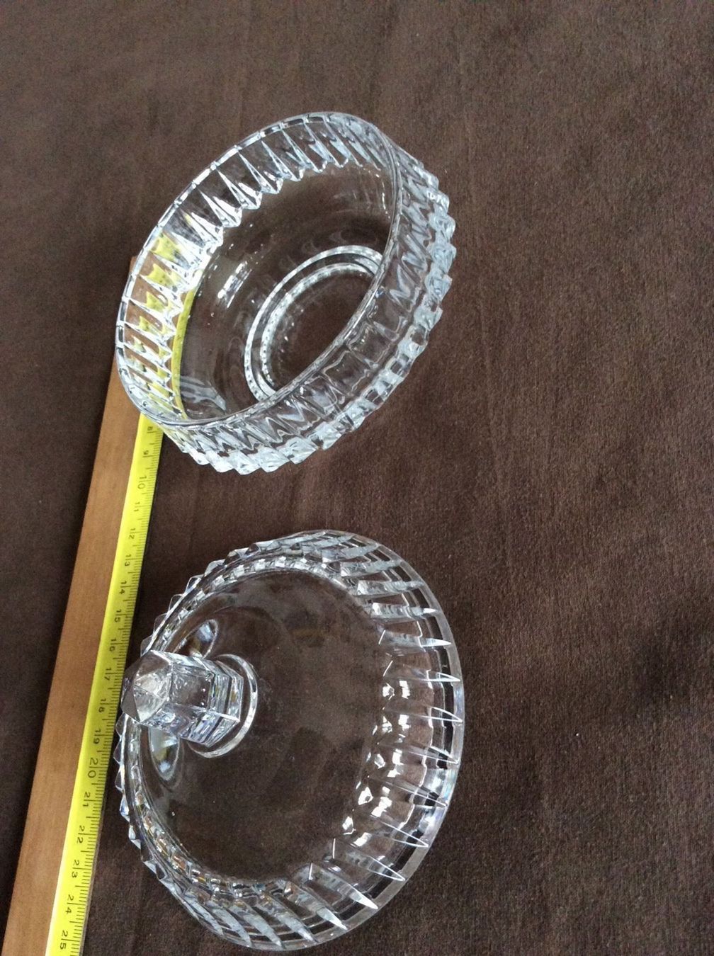 Gläser: Bleikristall Deckelschale, Antik, 11cm – Gebraucht aus Regensdorf von Polo101 3