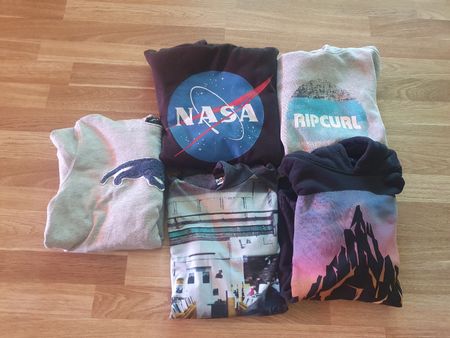 5 Kapuzenpullover verschiedene Marken Grösse 12-14y