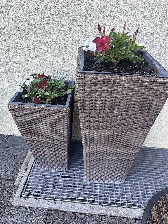 Vasi per fiori: Rattan Töpfe 2x – Usato da Niederwangen BE venduto da hamer2