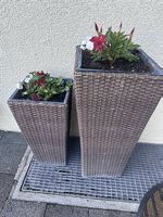 Rattan Töpfe 2x