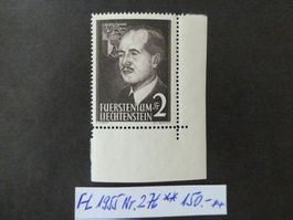 FL 1955 Nr. 276 postfrischer Eckrand