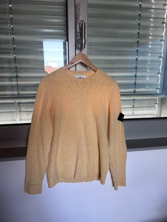 Stone Island Pullover gelb - Grösse S mit Patch