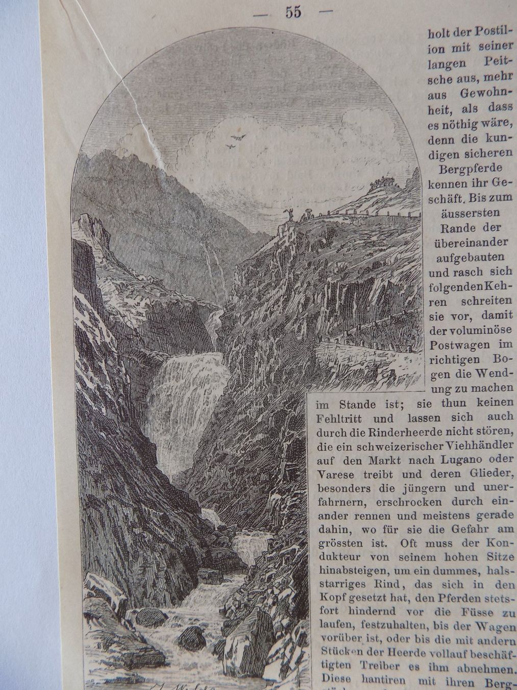 Incisioni: Tessinfall in der Val Tremola – Usato da Risch venduto da Antikfee 2