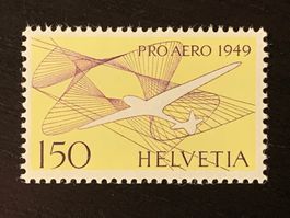 Flugpostmarke 150 Rp., 1949, Zst. F45, ungestempelt