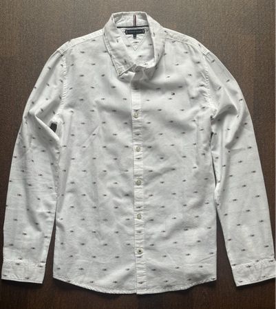 Tommy Hilfiger Hemd, Gr. 176, Weiss, Top Zustand