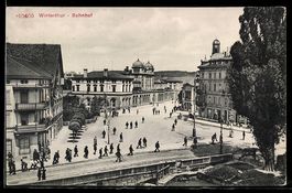 AK Winterthur, Partie am Bahnhof
