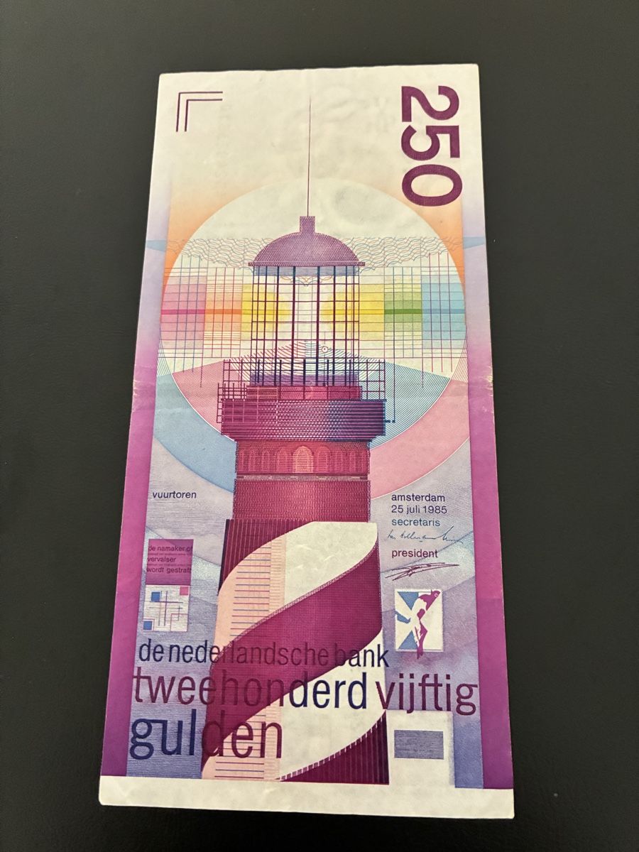 Banknoten: 250 Gulden – Gebraucht aus Dällikon von Woldbanknoten 1