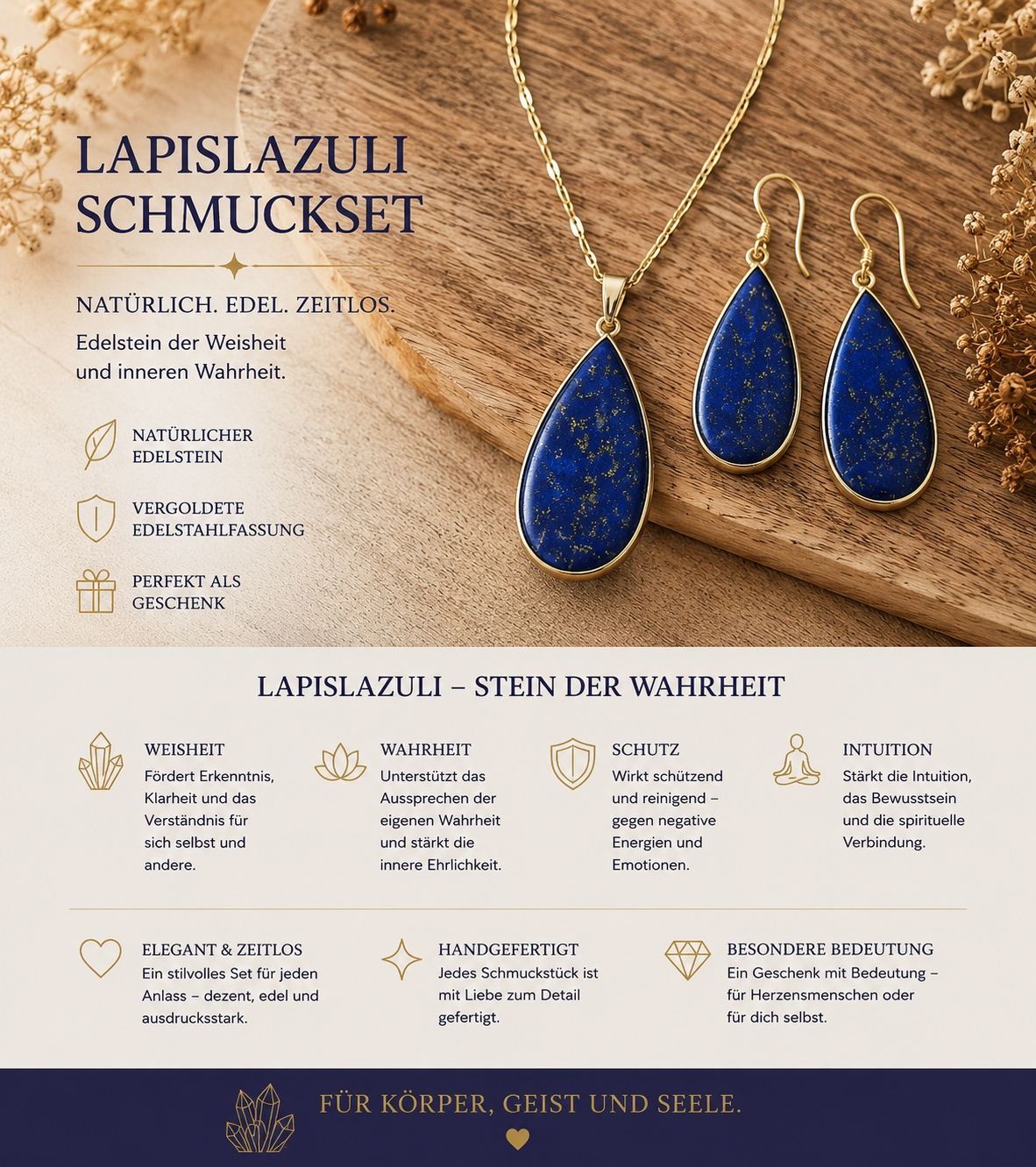 Catenine: Lapislazuli Schmuckset – Nuovo e nell'imballaggio originale da Thun venduto da luk_7qlx