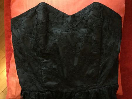 Robe en dentelle noir années 80 VINTAGE  Taille M