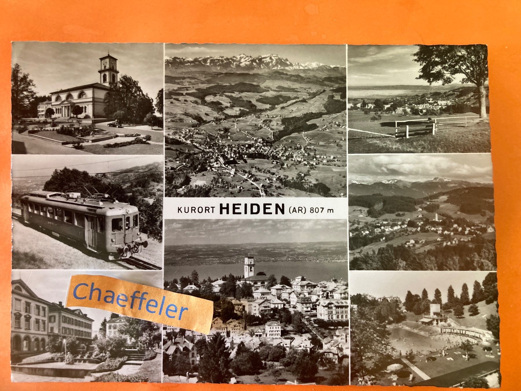 Ansichtskarten: 1963 Kurort Heiden. – Gebraucht aus Zürich von Chaeffeler