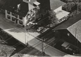 Grünenmatt BE Rest. Bahnhof, Barrieren, 1940 sehr gut erhalt