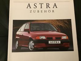 Opel Astra Zubehör Verkaufsprospekt/Preisliste Sept. 1991
