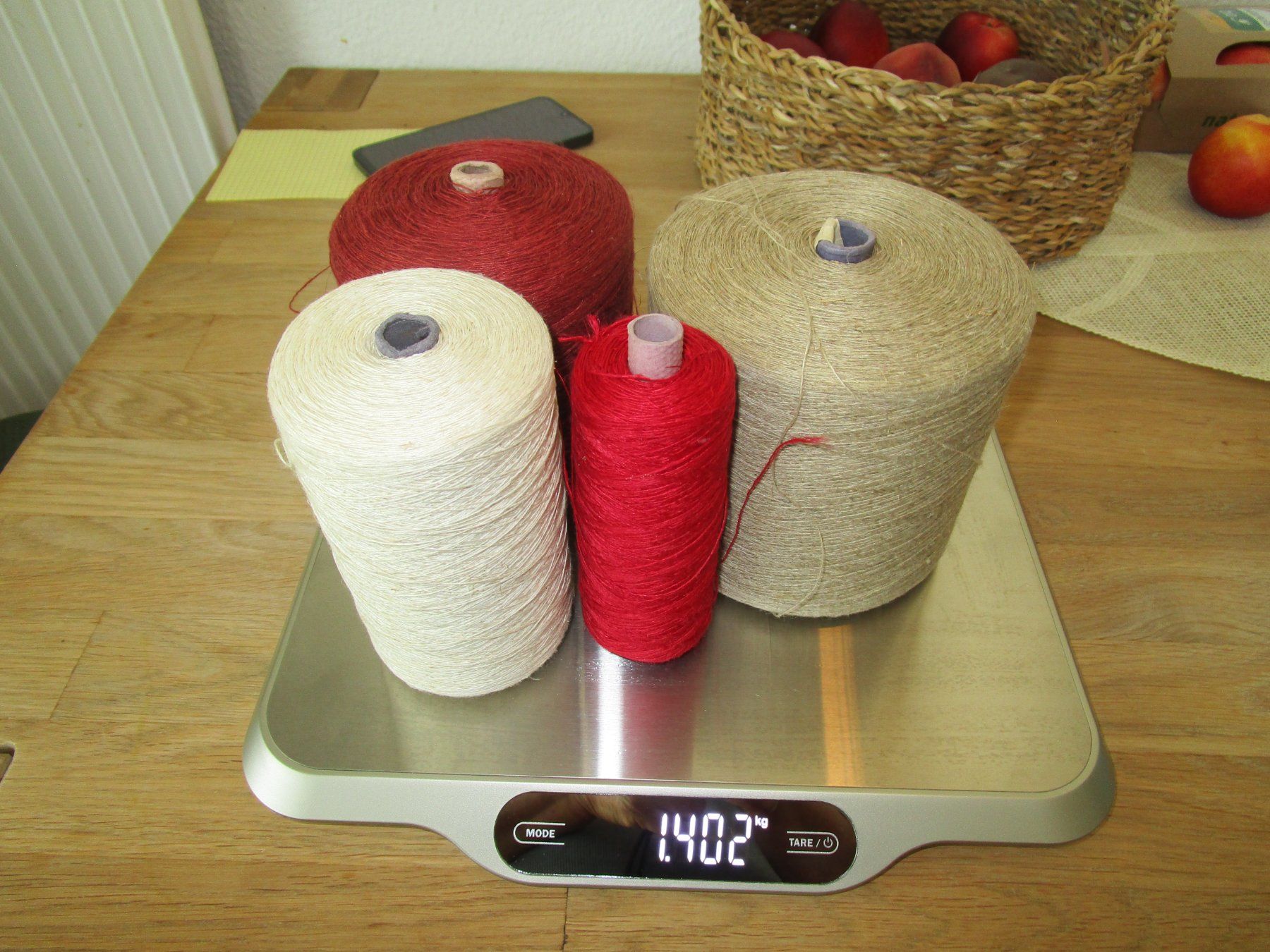 Wolle: Konvolut Antikes Leingarn/ Flachs ca. 1.42kg – Gebraucht aus Scuol von Luana.. 5
