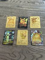 Cartes Pokémon rares Pikachu V & VMAX dorées, idéal cadeau !
