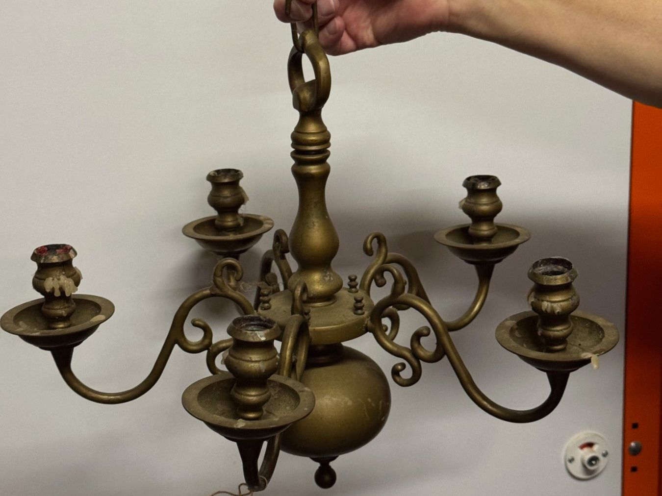 Lampadari & plafoniere: Leuchter für Kerzen aus Messing antik – Usato da Boll venduto da Simpbon 1