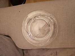 Glasschale mit Deckel klar Vintage Deko