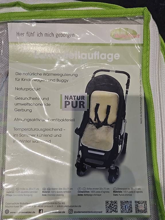 Poussette: Lammfellauflage neu – D'occasion à Saland par zwergli90 3