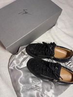 Giuseppe Zanotti Turnschuhe  Schwarz Glitzer Gr 38 NEU