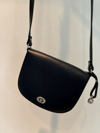 Navyboot Leder dunkelblau, Umhängetasche